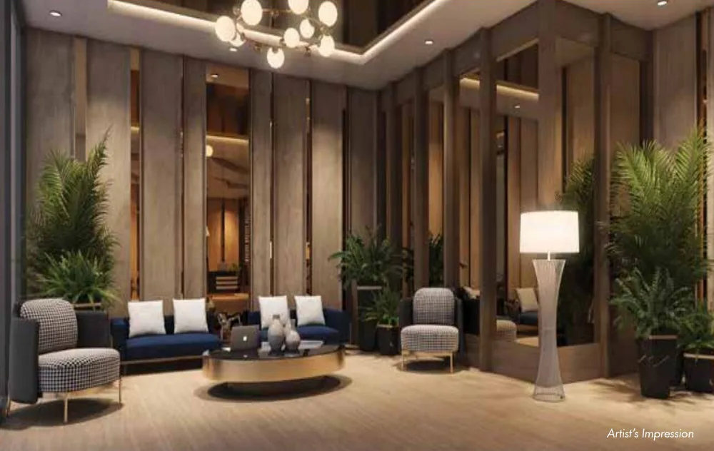 Grand entrance lobby at Sethia Pride Kandivali East