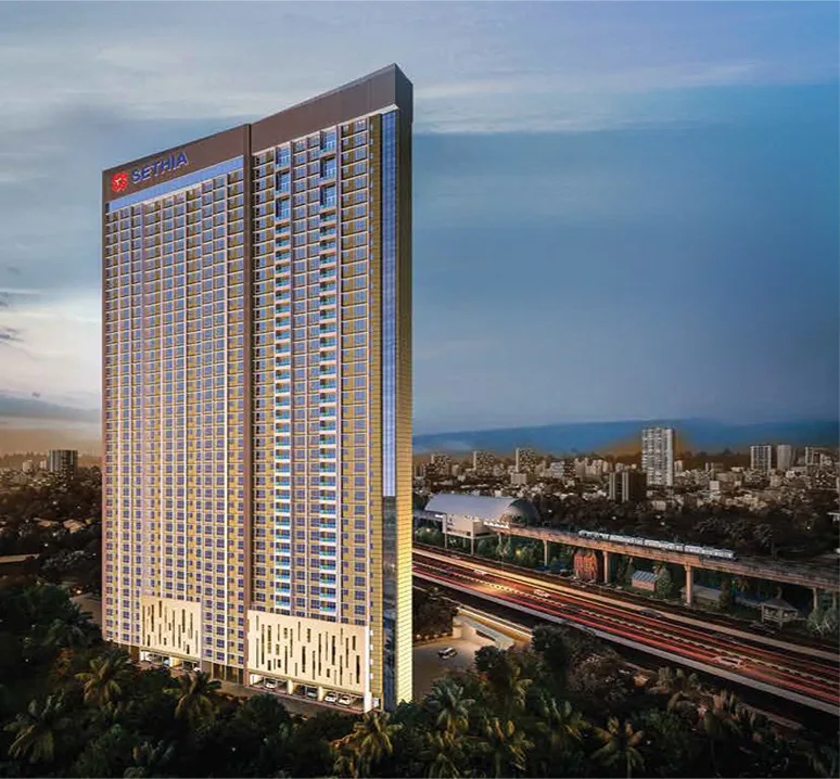 Sethia Pride Kandivali East premium residential tower elevation
